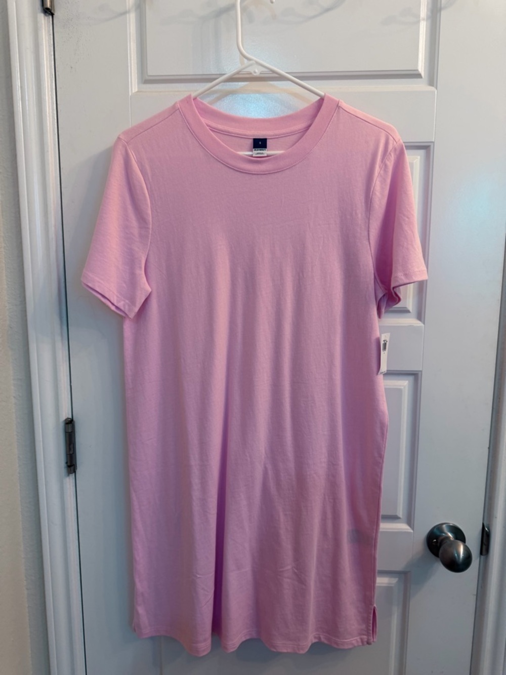 Old Navy Soft Pink Crewneck Tee Dress